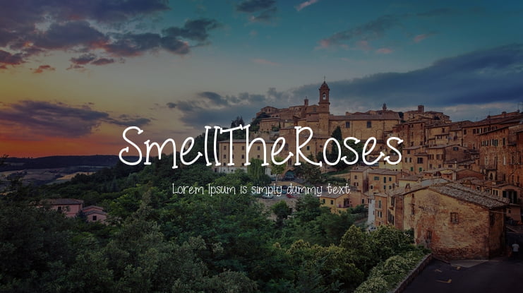 SmellTheRoses Font