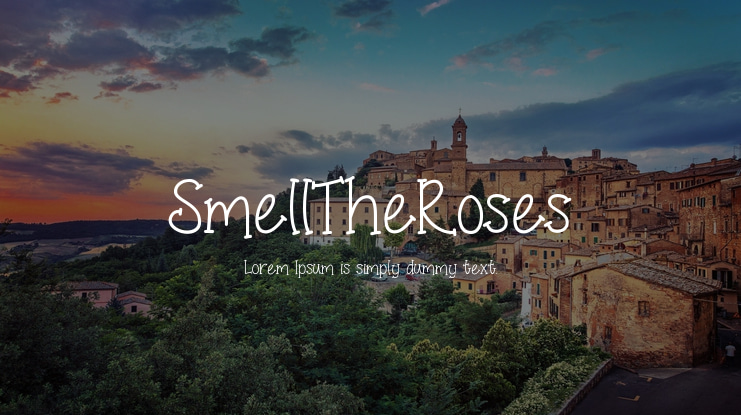 SmellTheRoses Font