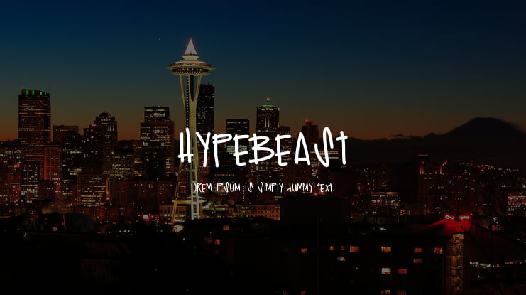 Hypebeast Font : Download Free for Desktop & Webfont