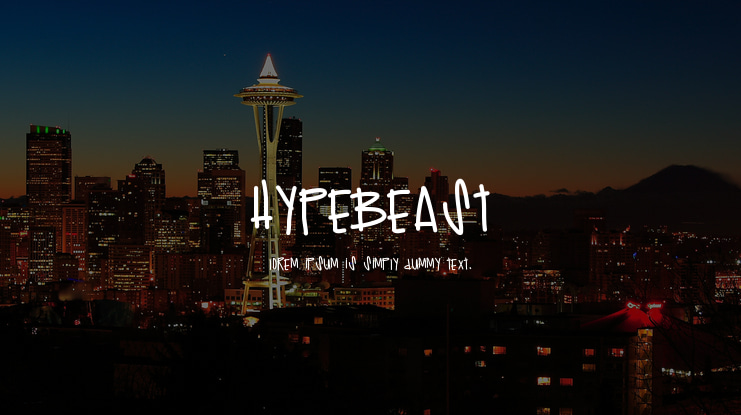 Hypebeast Font