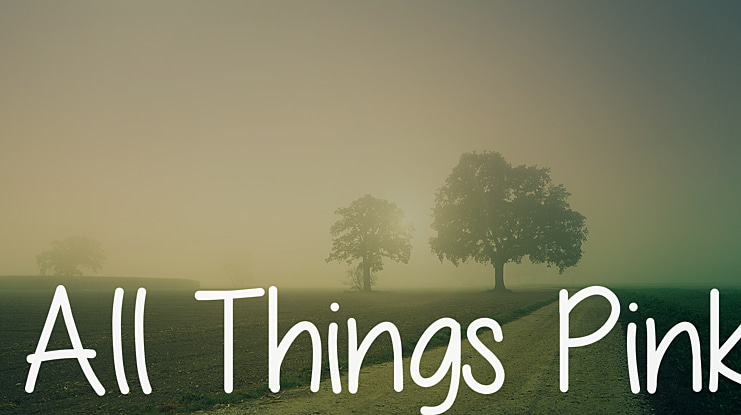 All Things Pink Font Family