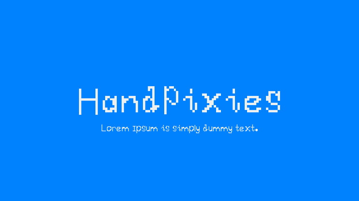 HandPixies Font