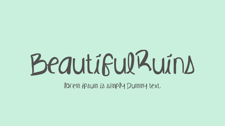 BeautifulRuins Font