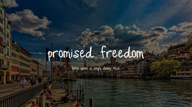 Promised Freedom Font