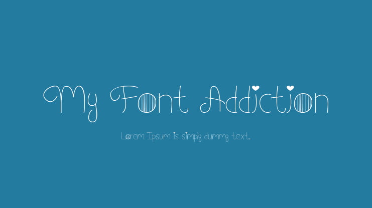 My Font Addiction