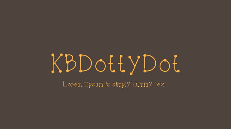 KBDottyDot Font