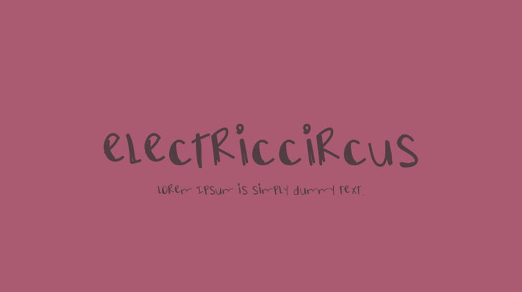 ElectricCircus Font