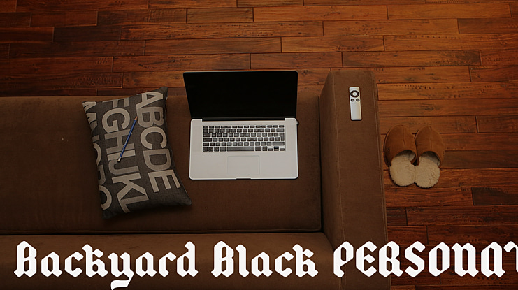 Backyard Black PERSONAL Font Family