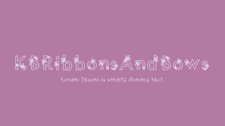 KBRibbonsAndBows Font