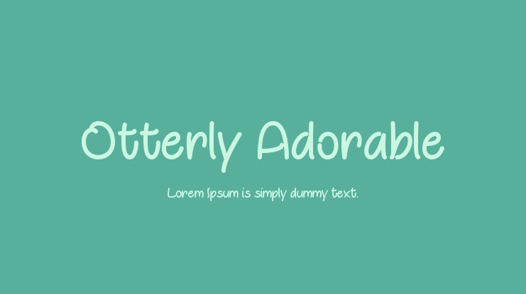 Otterly Adorable Font