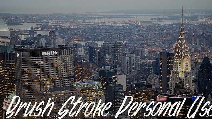 Brush Stroke Personal Use Font