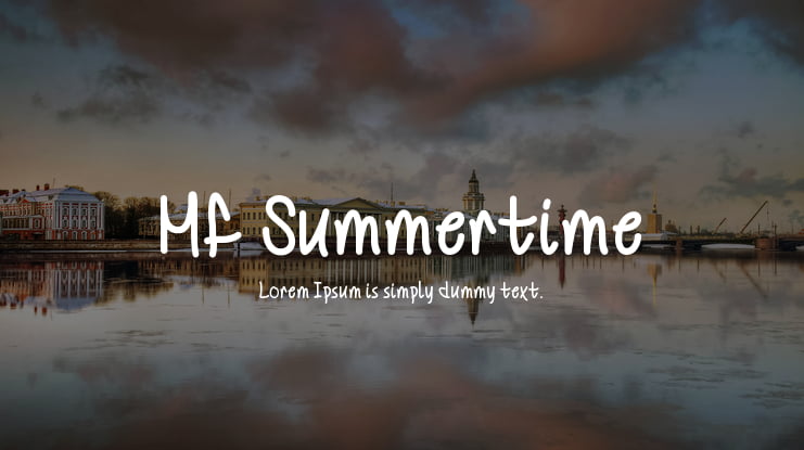 Mf Summertime Font
