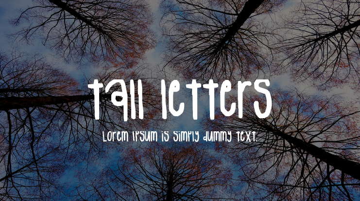 tall letters Font