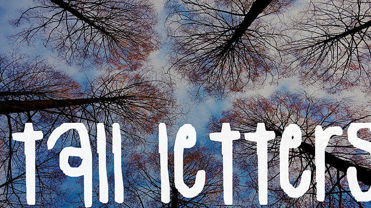 tall letters Font
