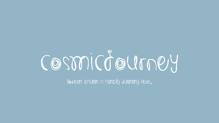 cosmicJourney Font