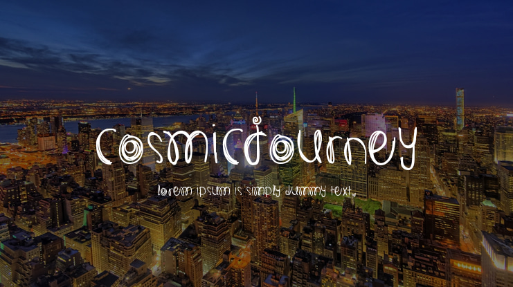 cosmicJourney Font