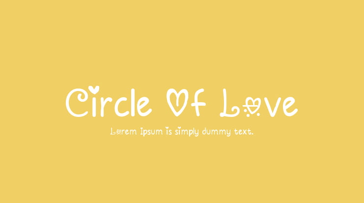Circle Of Love Font