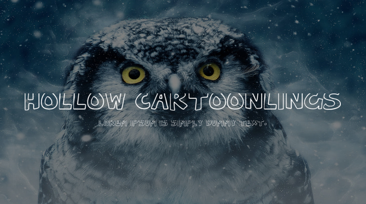Hollow Cartoonlings Font