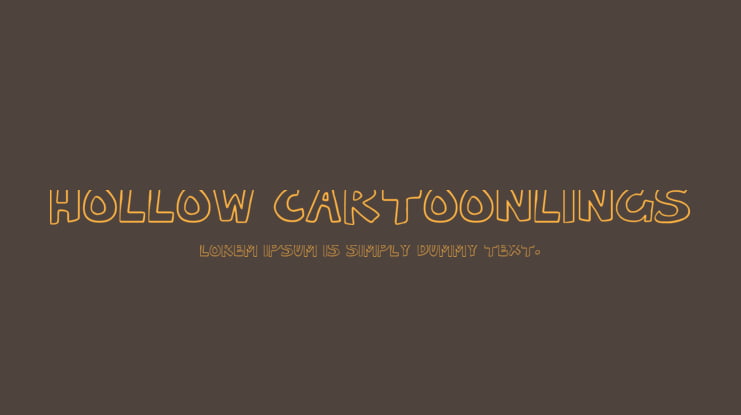 Hollow Cartoonlings Font