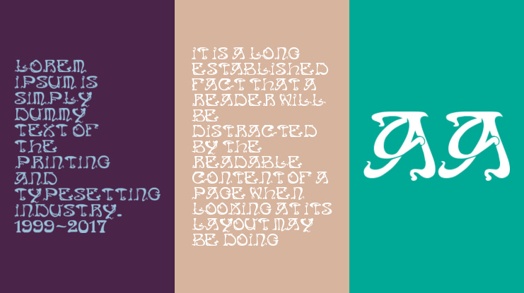 Art Nouveau Caps Font