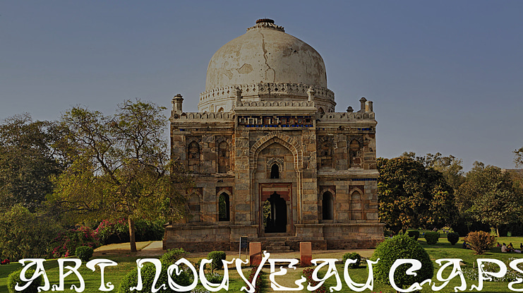 Art Nouveau Caps Font