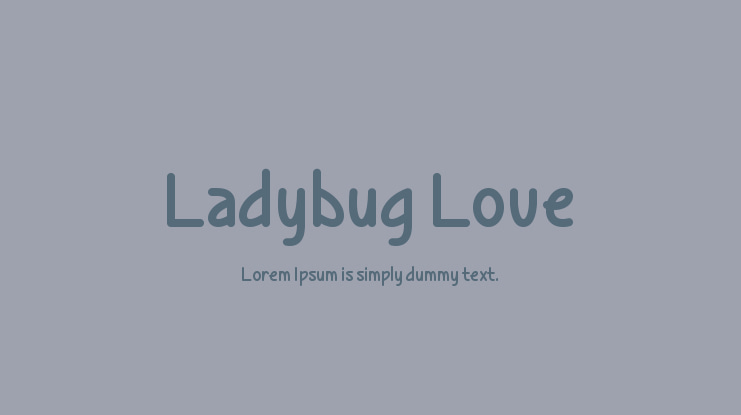 Ladybug Love Font