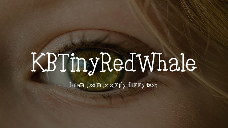 KBTinyRedWhale Font