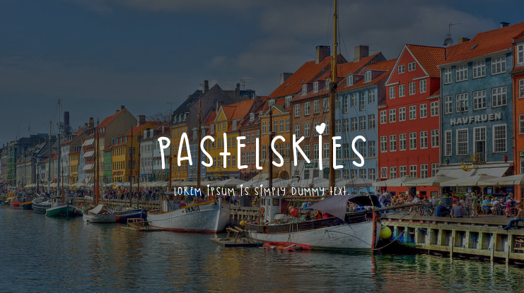 PastelSkies Font