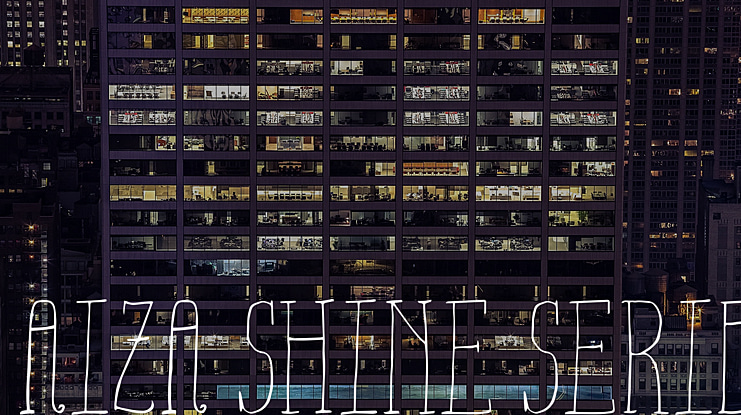 Aiza Shine Serif Font