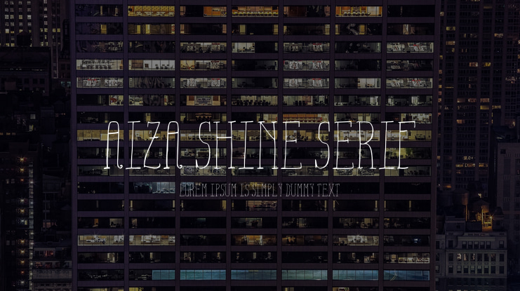 Aiza Shine Serif Font
