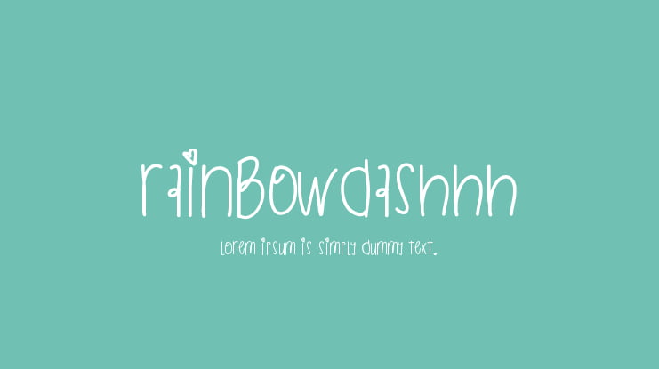 RainbowDashhh Font