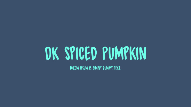 DK Spiced Pumpkin Font