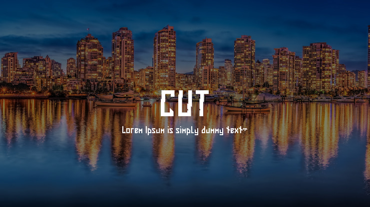 CUT Font