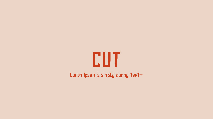 CUT Font