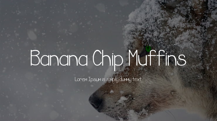 Banana Chip Muffins Font