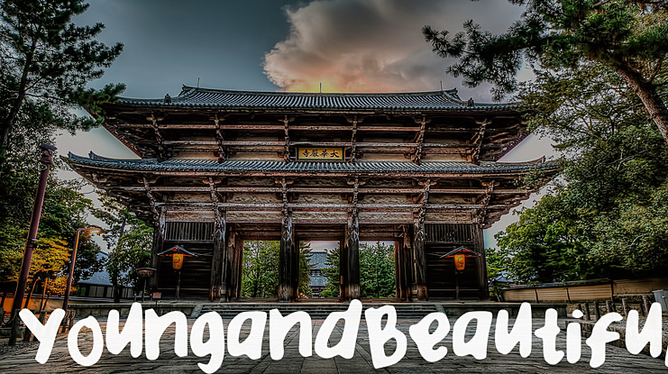 YoungandBeautiful Font
