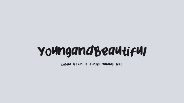 YoungandBeautiful Font