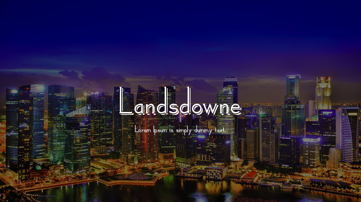 Landsdowne Font Family