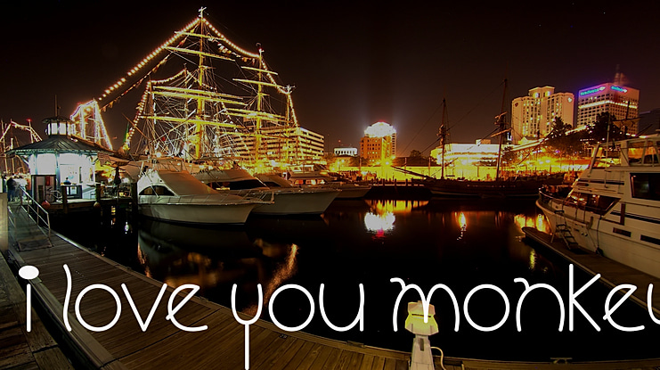 I Love You Monkey Font Family