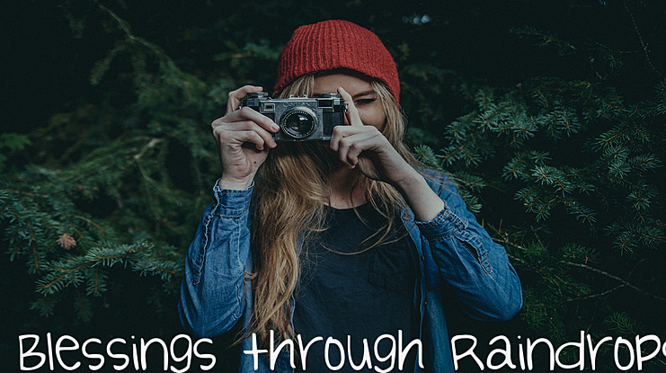 Blessings through Raindrops Font Family
