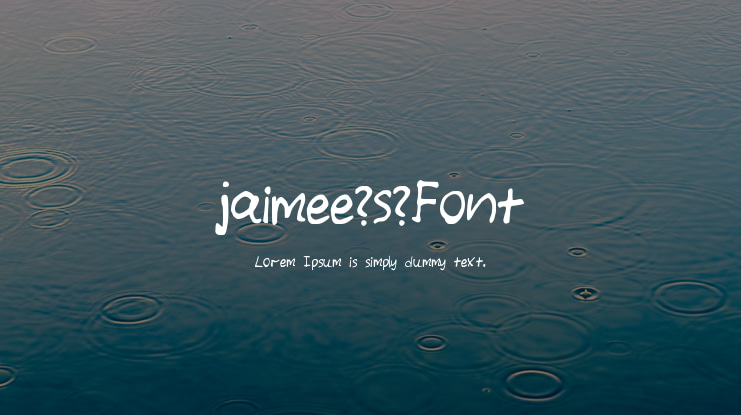 jaimee_s_Font Font