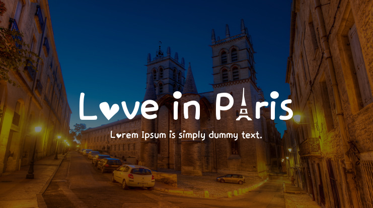 Love in Paris Font