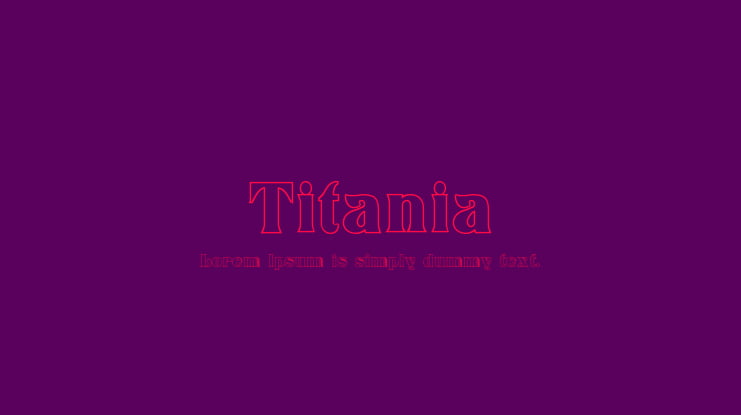 Titania Font Family