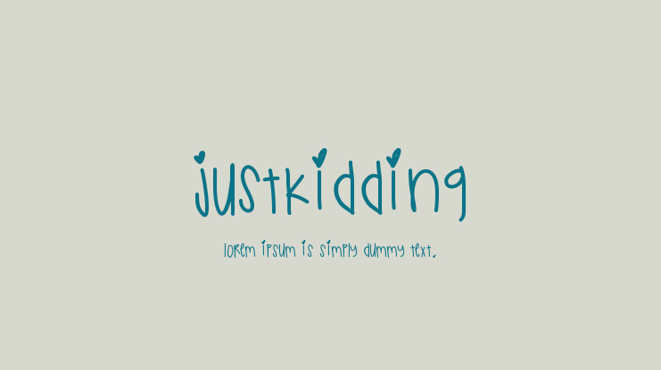 JustKidding Font