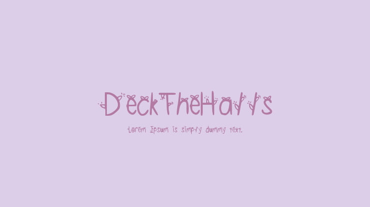 DeckTheHalls Font