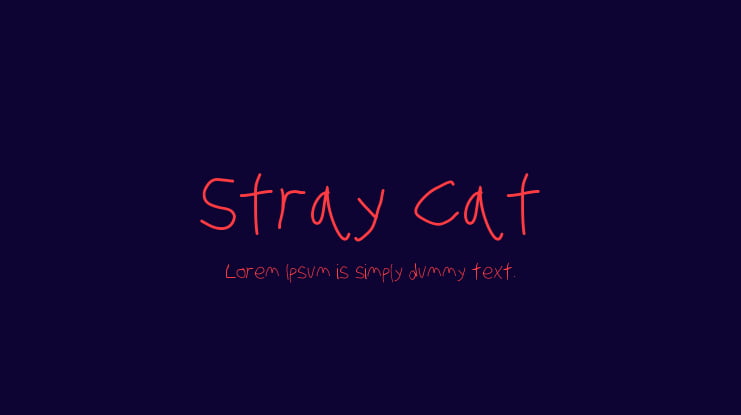 Stray Cat Font Family
