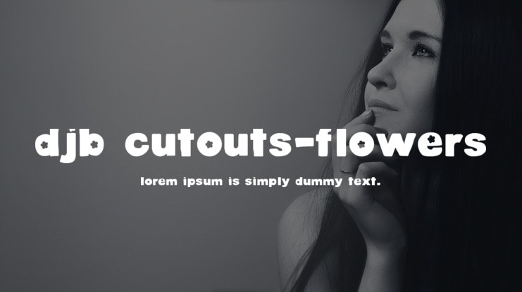 DJB Cutouts-Flowers Font Family