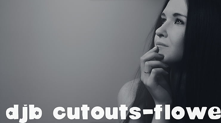 DJB Cutouts-Flowers Font Family