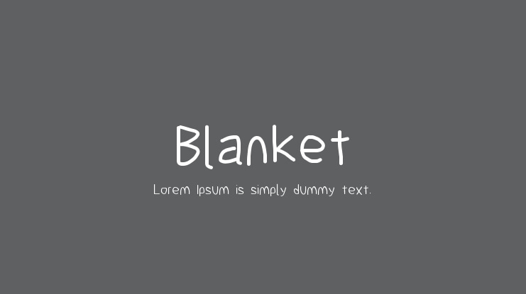 Blanket Font Family