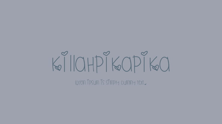 KillahPikaPika Font